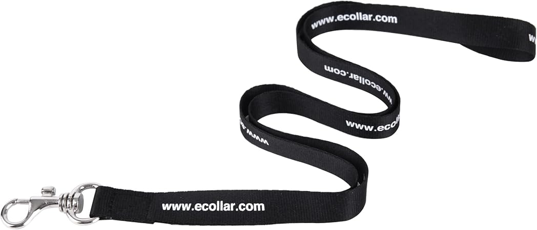 Educator Dog Trainer Nylon Lanyard Lead for Use with E-Collar Hand Held Transmitter Remotes, Black