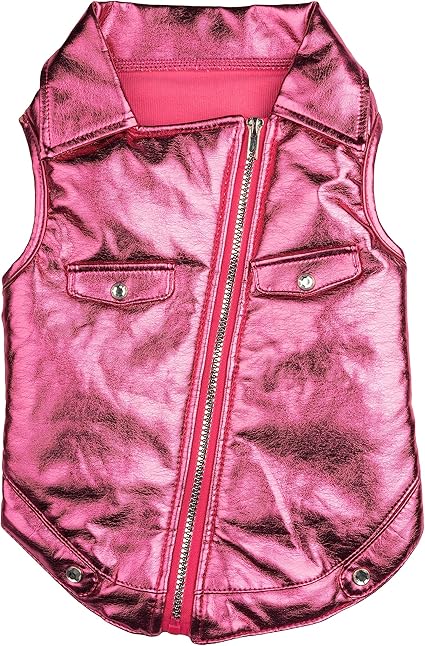 Doggy Parton Rhinestone Bomber Jacket for Dogs - Small, Pink