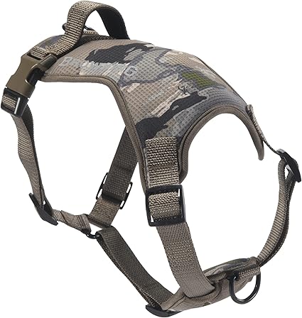 Browning Camo Dog Harness, No Pull Adjustable Reflective Pet Walking Vest, Ovix Camo, Large