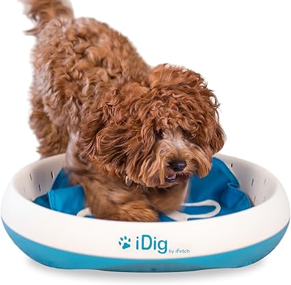 iFetch iDig Stay Dog Digging Toy, Interactive Sniff Mat for Dogs, Activity Treat Puzzle for Mental Stimulation and Enrichment