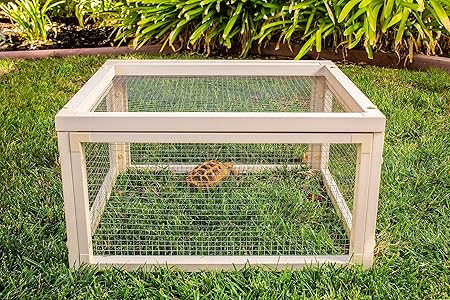 New Age Pet® ECOFLEX® Sonoran Tortoise House Habitat Stainless Steel Pen in Maple with 10 Year Limited Manufacturer's Warranty