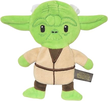 Star Wars for Pets Dog Toy Yoda 9 Inch Plush Flattie Dog Toy | Medium Yoda Dog Toy for All Dogs and Every Day Play to Add to Dog Toy Bin| Flat Dog Toy Stuffingless Dog Toy for Pets