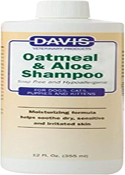 Davis Oatmeal and Aloe Dog and Cat Shampoo, 12-Ounce