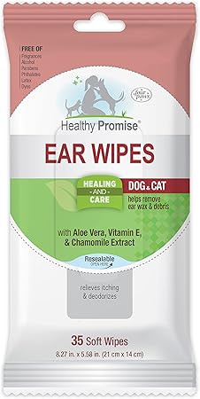 Four Paws Healthy Promise Pet Ear Wipes 35 Count