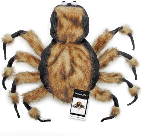 Zack & Zoey Fuzzy Tarantula Costume for Dogs, 12