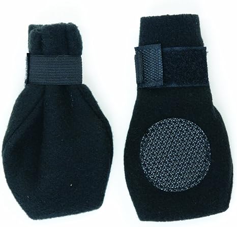 Lookin Good Arctic Fleece Boots for Dogs, X-Large, Black