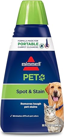 Bissell 74R7 Pet Stain & Odor Portable Machine Formula, 32-Ounce, Fl Oz