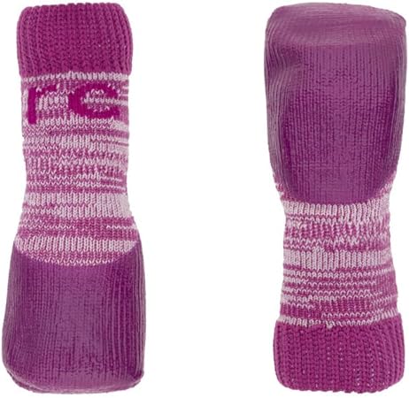 RC Pet Products Sporty PAWks Anti-Slip, Stylish, Functional, Protective Dog Socks | X-Small, Mulberry Heather