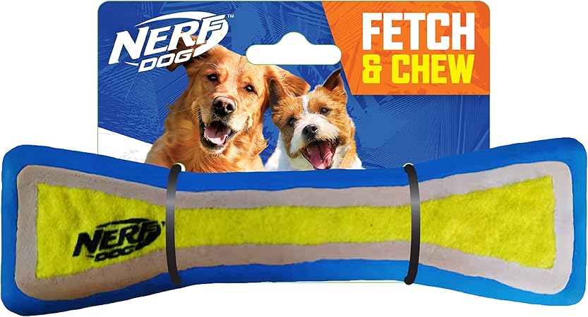 Nerf Dog 8in Felted Foam Stick - Blue/Green