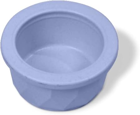 Van Ness Pets Crock Style Heavyweight Plastic Small Animal Bowl, 4 Ounce Food/Water Dish Blue