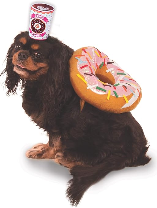 Donut and Coffee Pet Suit, Large