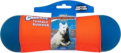 Chuckit! Amphibious Tumble Bumper Dog Toy, Floats on water,Large