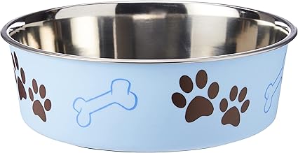 Loving Pets Bella Bowl, Dog Bowl, Extra Large, Murano Blue