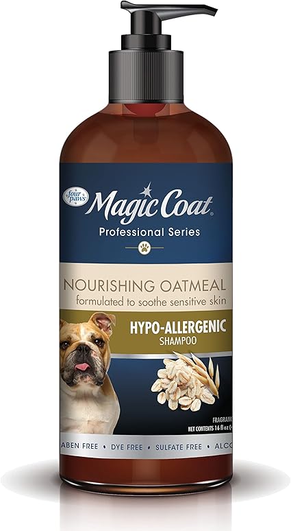 Four Paws Magic Coat Professional Series Nourishing Oatmeal Hypo-Allergenic Dog Shampoo 16 Fl. Oz.