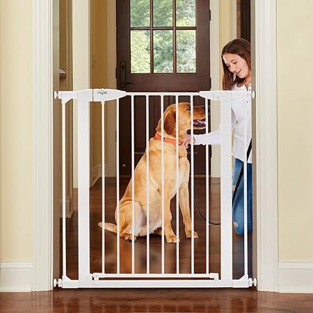 MYPET North States Tall Happy Tails Walk Thru Pet Gate: 29.75”-37.5