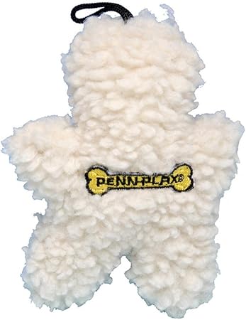 Penn-Plax 5 inch Fleece Man Plush Squeaker Dog Toy | Great for Sleep and Cuddling | Dogs of All Ages and Sizes Enjoy The Soft Fleece