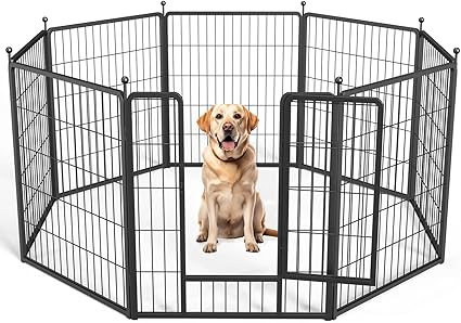 YSSOA Dog Playpen Indoor, Puppy Playpen Indoor Outdoor for Yard, Camping, RV, 32