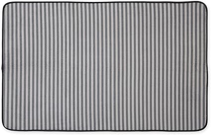 Bone Dry Striped Pet Cage Mat, XX-Large - 30 x 45, Gray