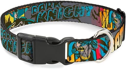 Buckle-Down Plastic Clip Collar - Batman Dark Knight - 1/2