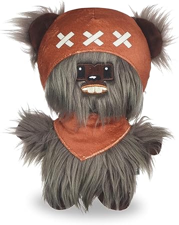 STAR WARS Pets Dog Toy Ewok 6 Inch Plush Toy for Dogs | Small Star Wars Plush Toys Fabric Plush Dog Toy, Squeaky Star Wars Plush Toys for Small Dogs, Brown, 6 Inch (Pack of 1) (FF13897)