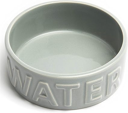 Park Life Designs Pet Bowl | Classic Water (Small, Grey)