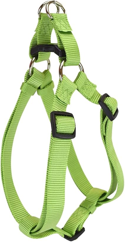 Hamilton Adjustable Easy-On Step-in Style Dog Harness, 1-Inch by 30-40-Inch, Large, Lime Green