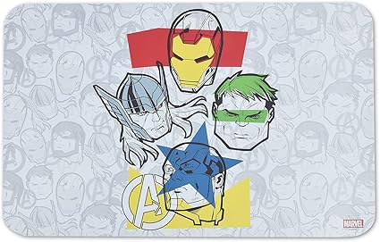 Marvel Comics Avengers Dog Food Placemat | Non-Slip Bottom Silicone Leak Proof Dog Food Placemat for Food and Water | Marvel Avengers Dog Placemat for Feeding & Food Storage