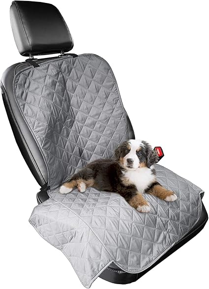 Furhaven Universal Water-Resistant Quilted Single Car Seat Protector - Gray, One Size