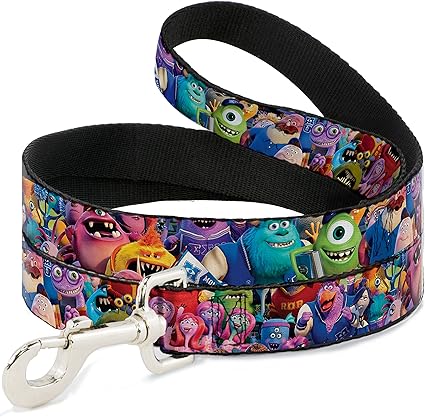 Buckle-Down Pet Leash - Monsters University Monsters Stacked - 4 Feet Long - 1