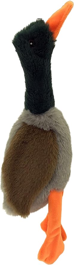 Petsport Goose No Stuffies Plush Dog Toy with Squeaker, 15 Inch, Assorted Colors