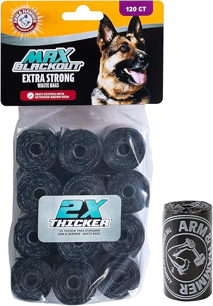 Arm & Hammer Max Blackout Dog Waste Bags 120 CT