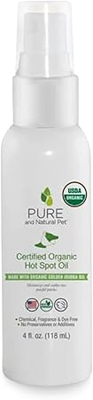 Pure and Natural Pet USDA Certified Organic & Hot Spot Oil, Clear, (PN265)