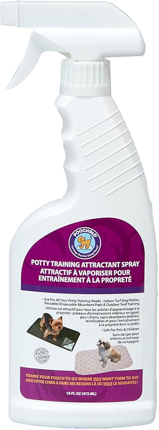 Potty Training Attractant Spray for Dogs & Puppies 16 oz, Made in USA, Indoor Potty Pad & Outdoor Use, Dog Training & Behavior Aids Housebreaking Supplies