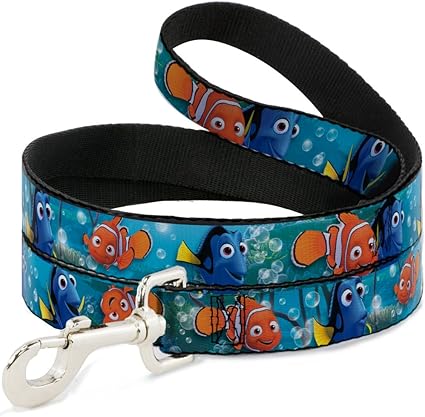 Dog Leash Nemo Dory Poses 6 Feet Long 0.5 Inch Wide