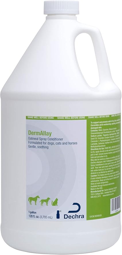 Oatmeal Spray Conditioner for Dogs, Cats and Horses, 1 Gallon