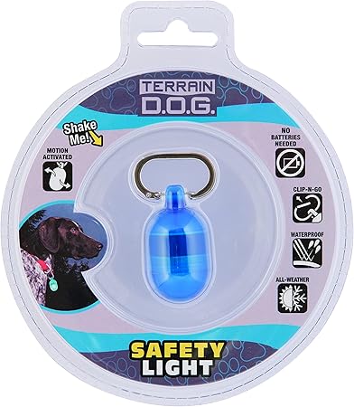 Terrain Dog Light for Dog Collar, Waterproof Light, Motion Activated Light