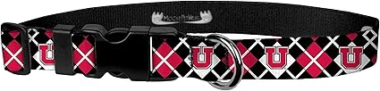 Dog Collar – University of Utah Utes Adjustable Pet Collars, 3/4