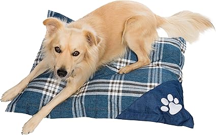 Wags N' Whiskers Hadley Orthopedic Large Pet Mattress in Denim