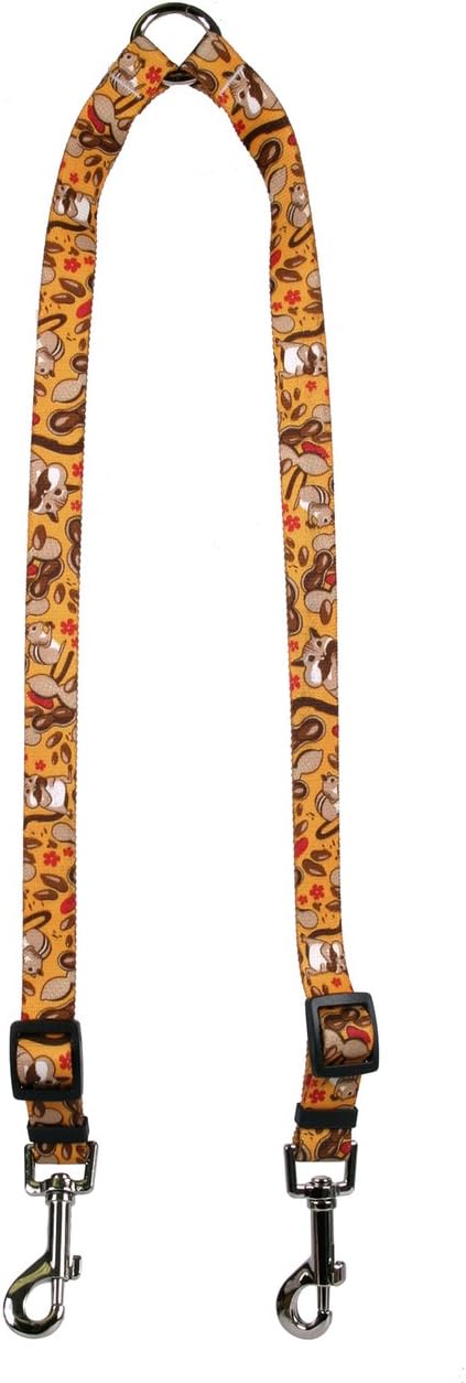 Yellow Dog Design Chipmunks Coupler Dog Leash 3/8