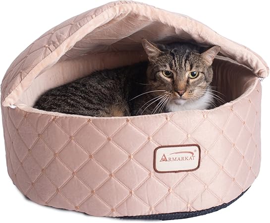 Armarkat Cat Bed, Small, Light Apricot, 17