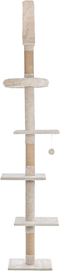 TRIXIE Kobe Cat Tree, 4-Level Cat Tower, Adjustable Tension 90.5