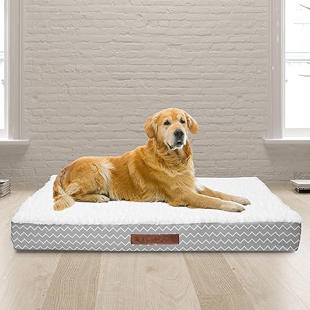 Wags N' Whiskers Cadbury Chevron Jumbo Orthopedic Pet Bed