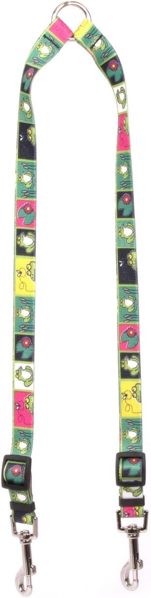 Yellow Dog Design Frogs Coupler Dog Leash 3/8