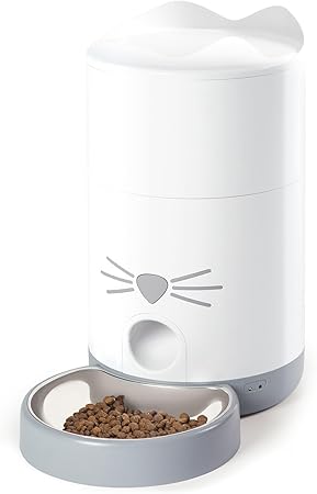 Catit - PIXI Smart Feeder - Automatic Cat Food Dispenser - Timed Pet Feeder for Cats with Dry Food Dispenser, Dessicant Bag, Portion Control, WiFi Enabled