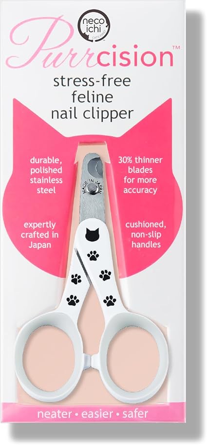 Necoichi Purrcision Feline Cat Nail Clippers Stress-Free, Expertly Crafted in Japan, Neater, Easier, Safer, 30% Thinner Blades, No.1 Seller in Japan!