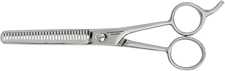 Thinning Shear, Double Blades 6.5-Inch Ice Tempered Stainless Steel Double Blades 20 by 20 Teeth 6.5-Inch