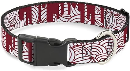 Cat Collar Breakaway Doodle1 Paint Drips White Red 9 to 15 Inches 0.5 Inch Wide