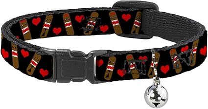 Cat Collar Breakaway Skateboard Love 8 to 12 Inches 0.5 Inch Wide