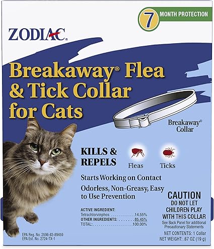 Zodiac Breakaway Flea and Tick Collar for Cats, 13