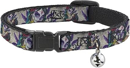 Cat Collar Breakaway Muerta 8 to 12 Inches 0.5 Inch Wide